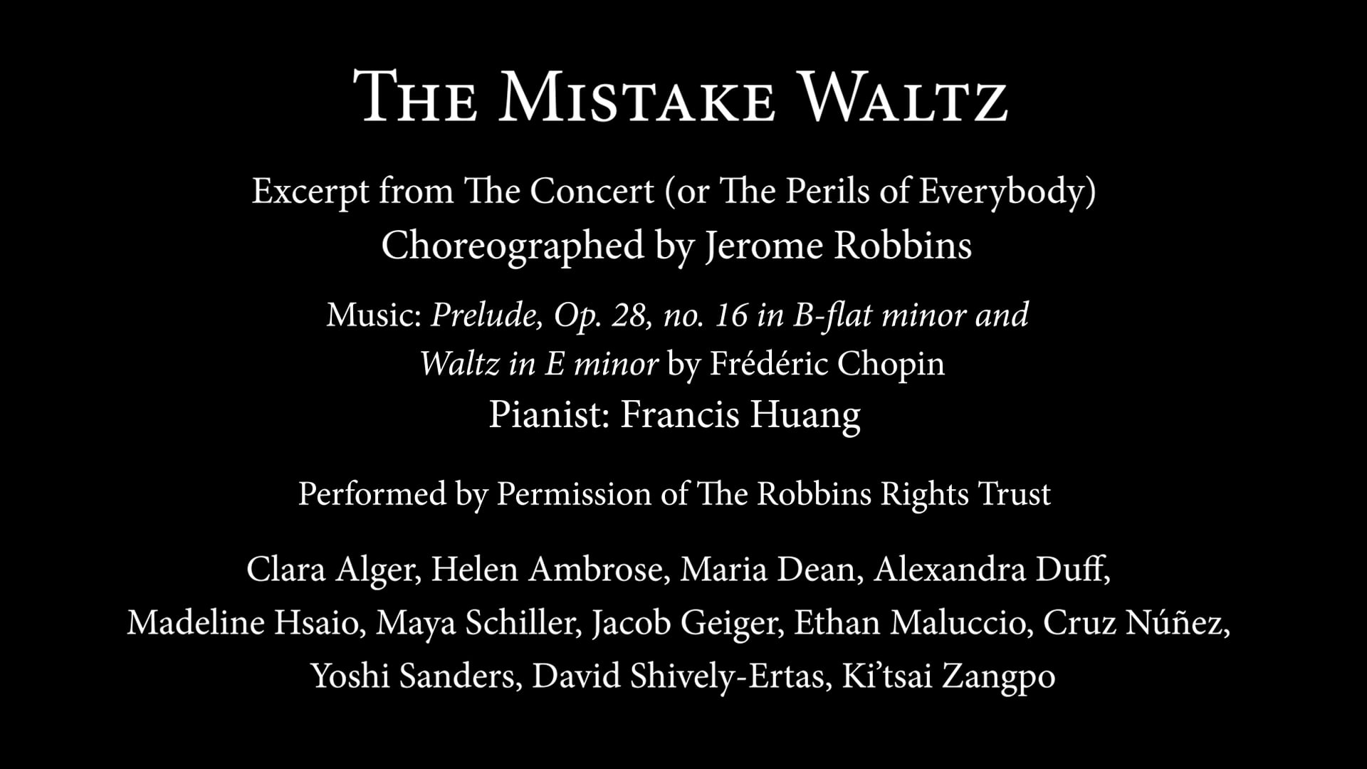 The Mistake Waltz