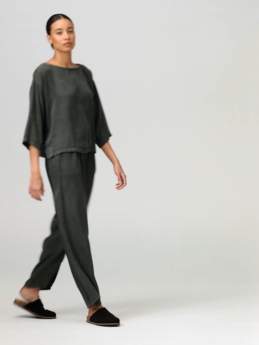 Sandwashed Twill Box-Top | EILEEN FISHER Sandwashed Twill Box-Top | EILEEN FISHER