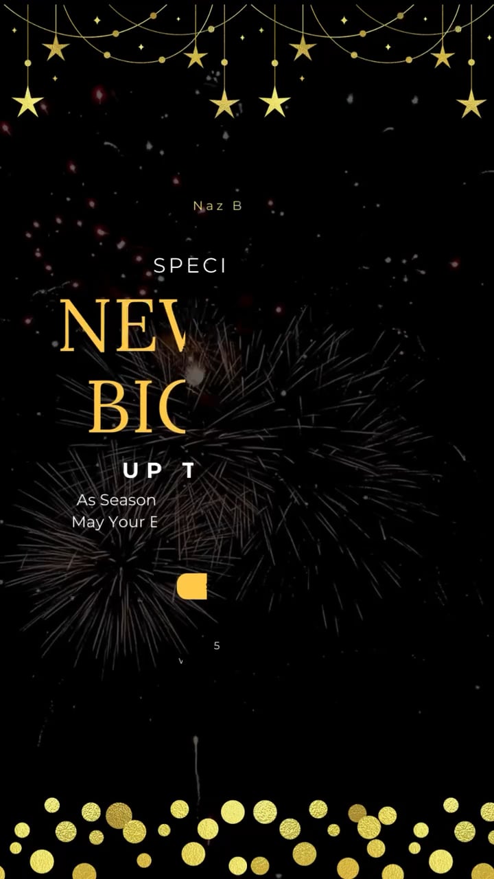 Black and Gold Simple New Year Special Sale TikTok Story 1 .mp4