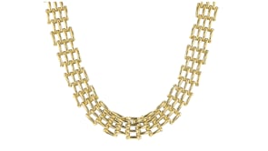 14kt Yellow Gold Panther-Link Necklace