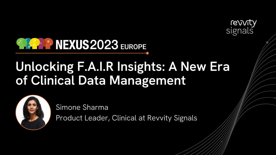 Watch Day 1, EU NEXUS 2023 - Unlocking F.A.I.R Insights: A New Era of Clinical Data Management on Vimeo.