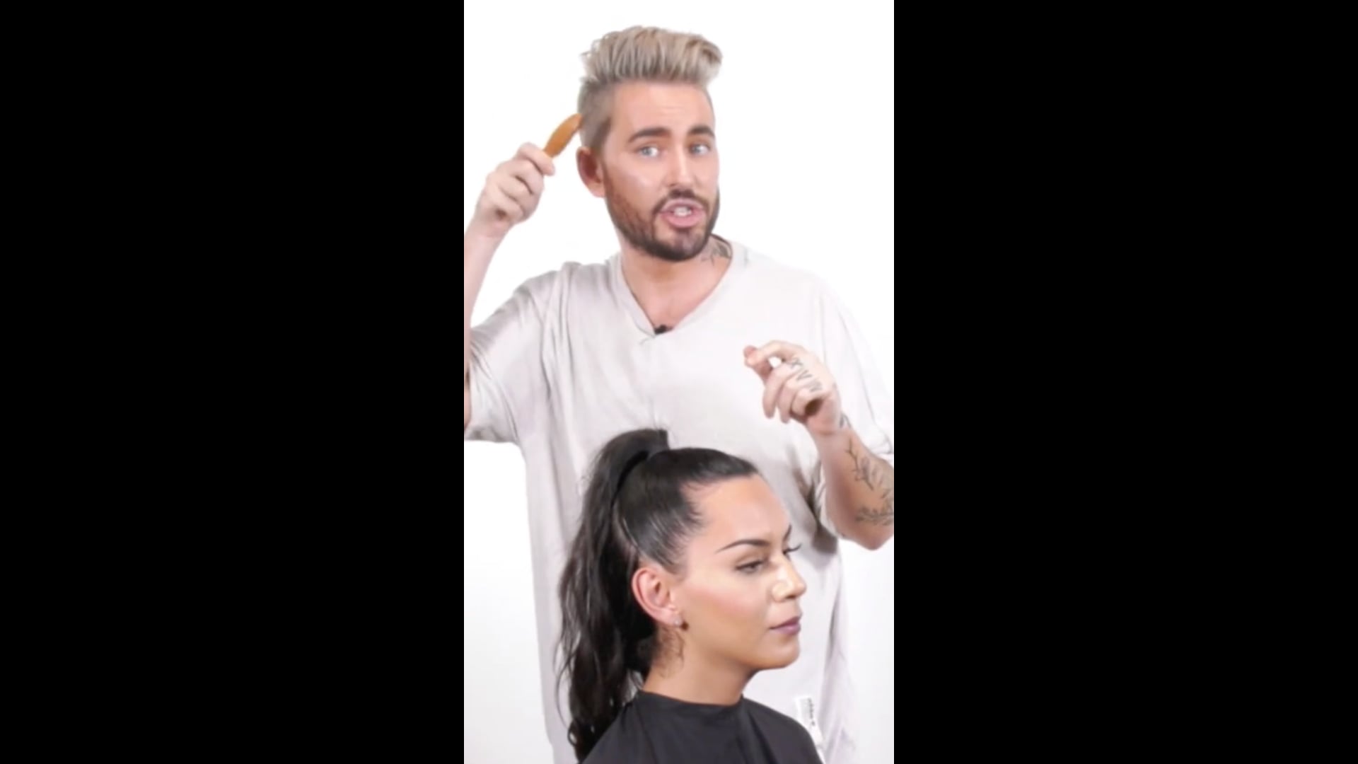 Avoid The Dreaded “Ring” Of Hair In Slicked-Back Styles