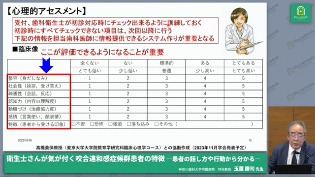 咬合違和感患者に対する心理的アセスメント＆一般的な注意点