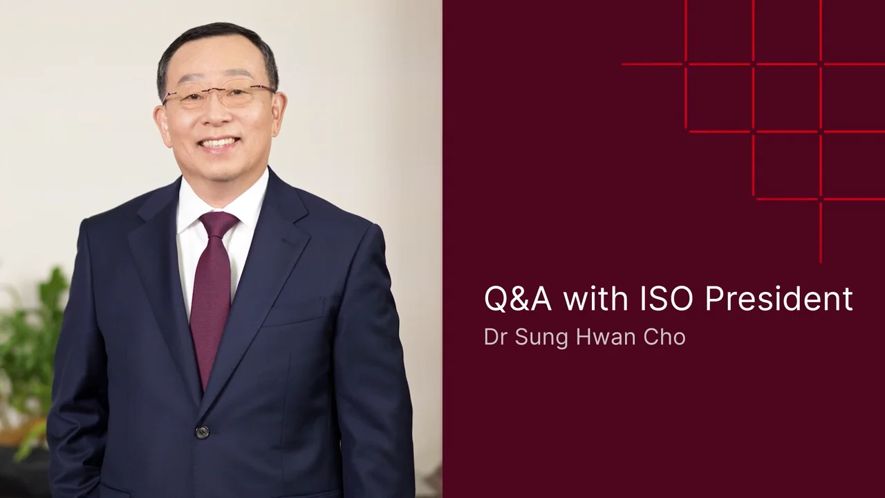 Q&A with ISO President Dr Sung Hwan Cho | Videos & Movies on Vimeo