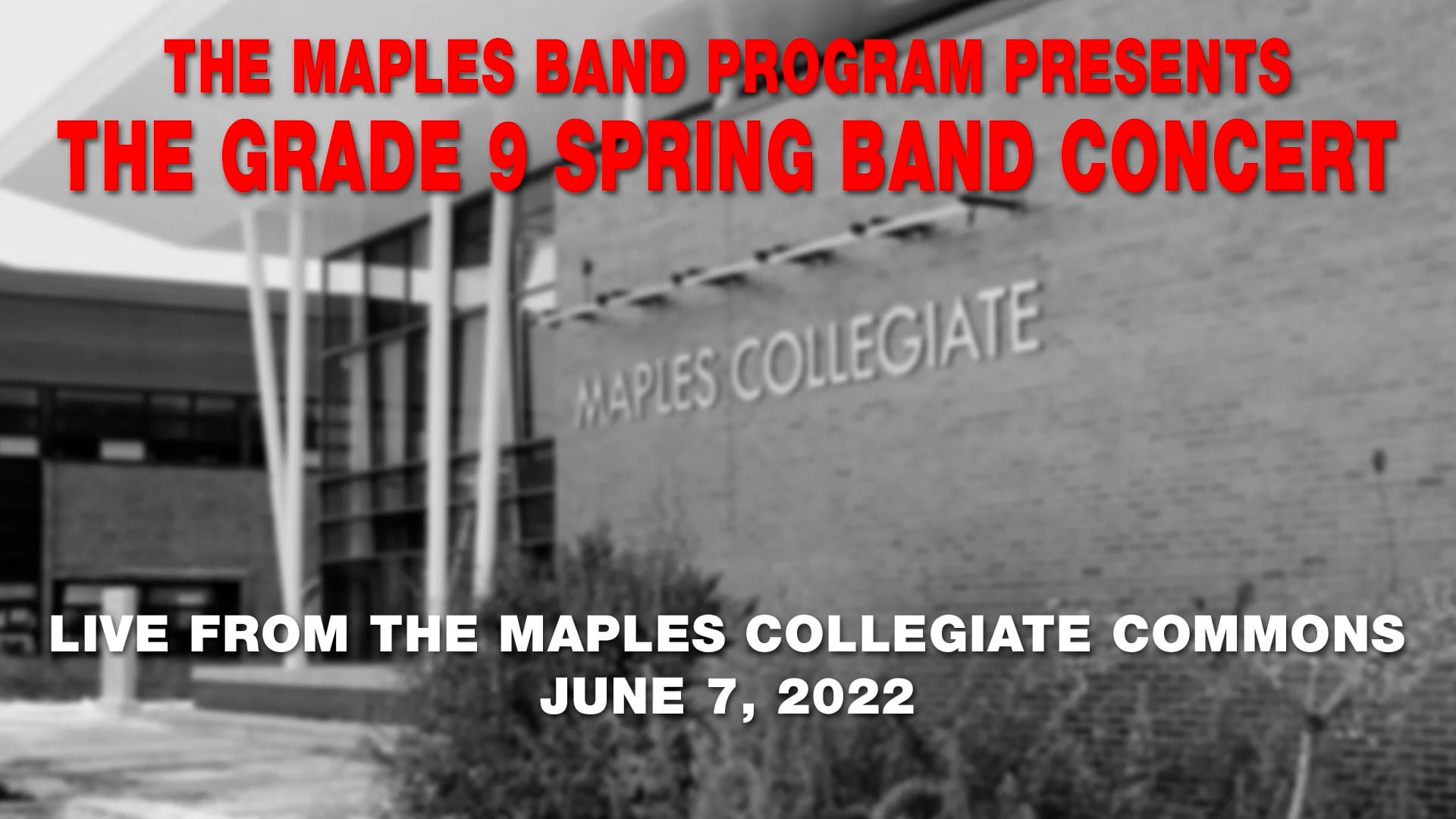 C7O-487 - 2022 Spring Grade 9 Band Concert