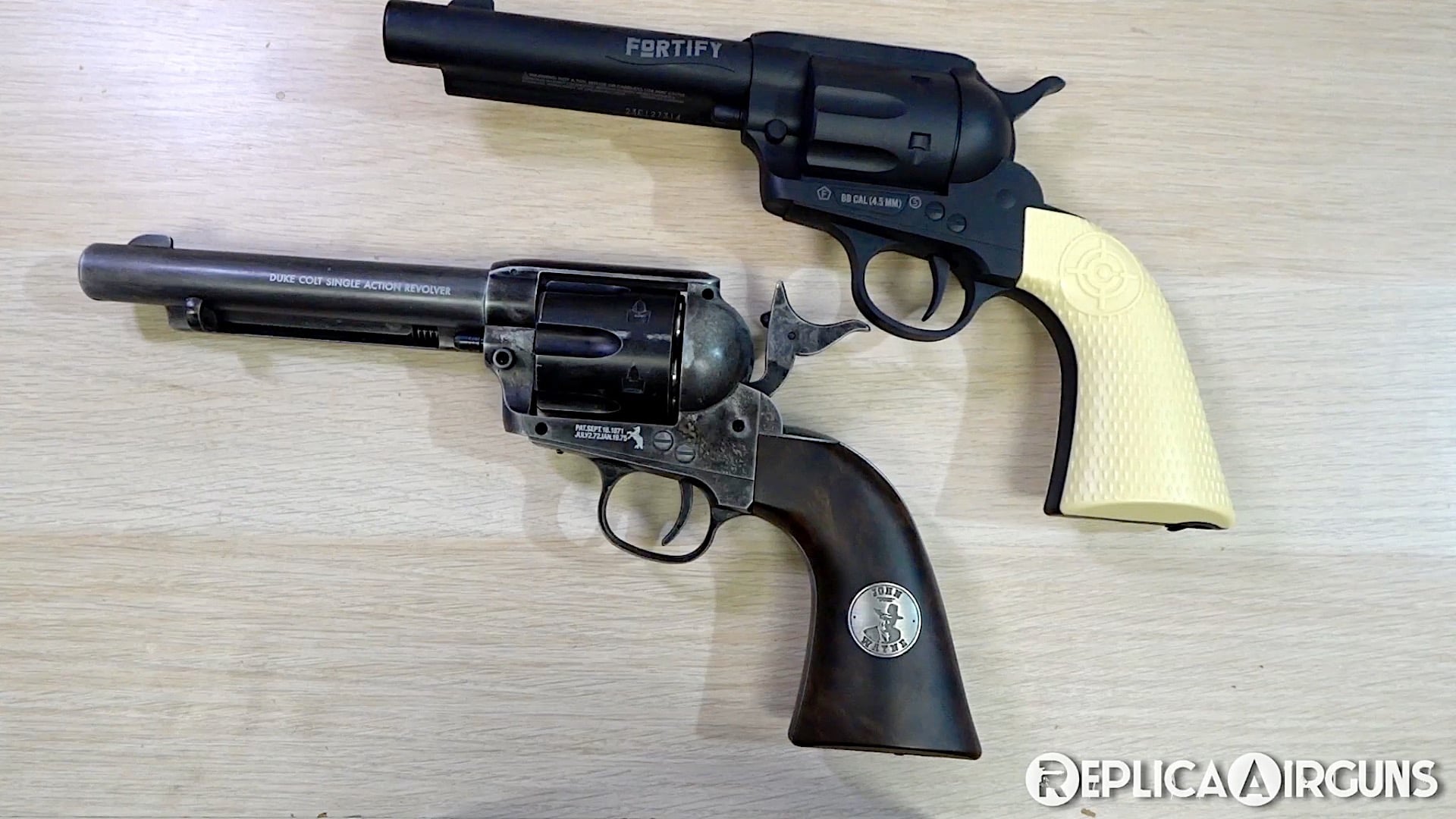 Crosman Fortify Single Action Army CO2 BB Revolver Table Top Review
