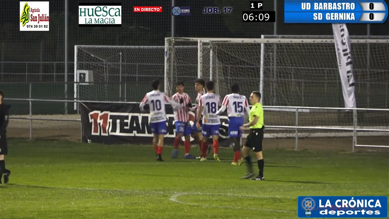 (RESUMEN Y GOL) UD Barbastro 1-0 SD Gernika / Jor. 17 - Segunda Rfef