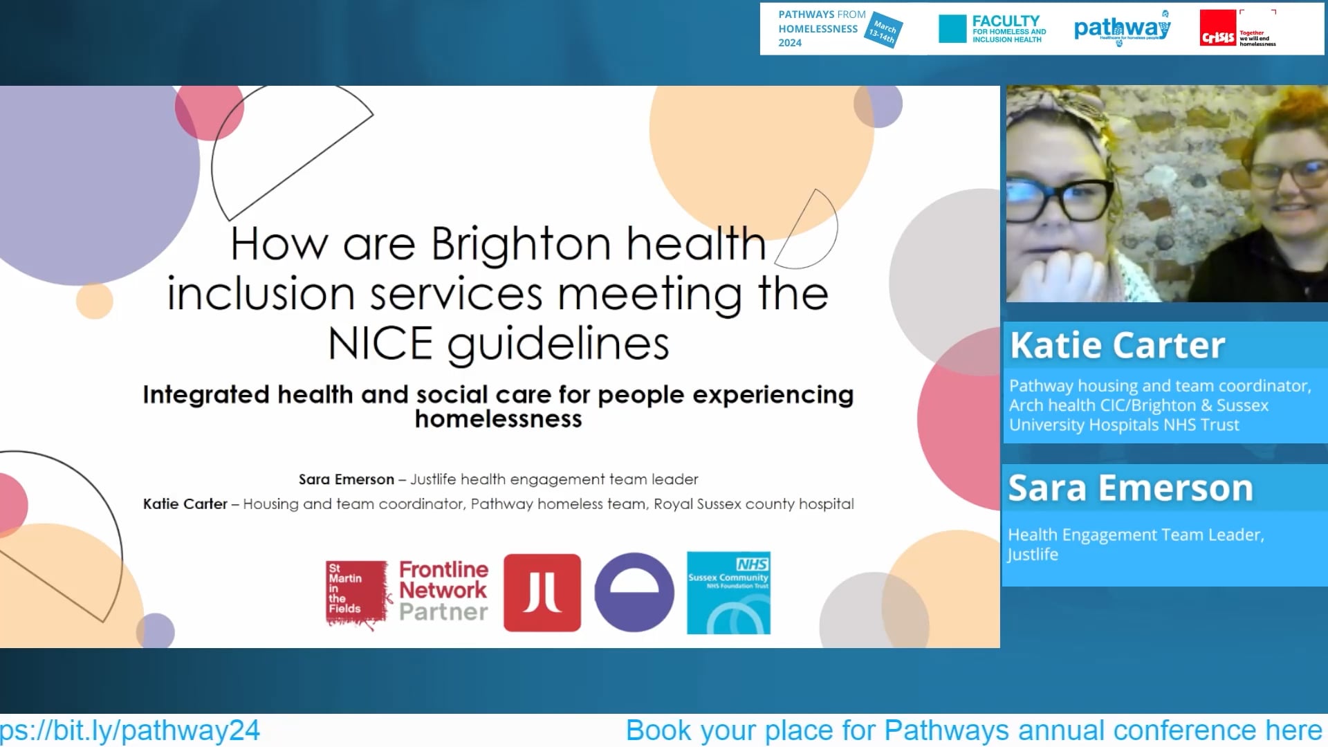 Katie Carter & Sara Emerson - NICE (214) at the seaside- are we meeting the guideline in Brighton and Hove?