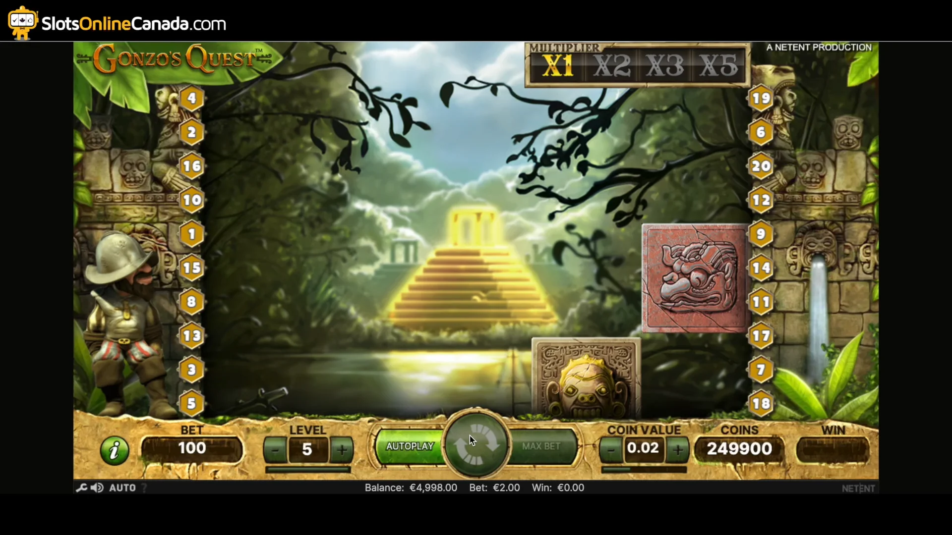 Gonzo casino game