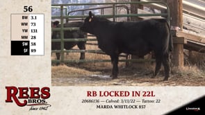 Lot #56 - RB LOCKED IN 22L