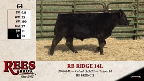 Lot #64 - RB RIDGE 14L