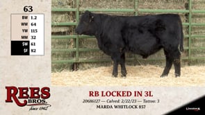 Lot #63 - RB LOCKED IN 3L