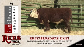 Lot #91 - RB 237 BROADWAY 91K ET