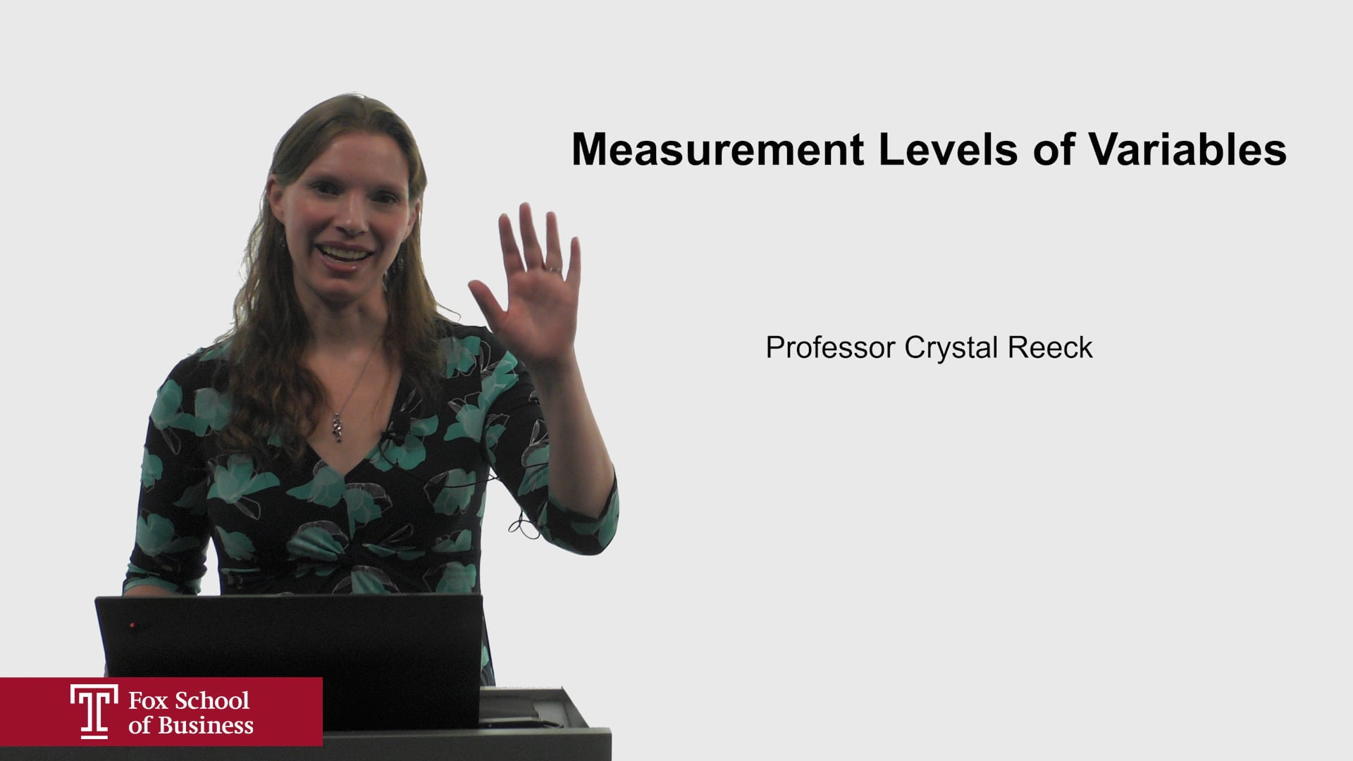 Measurement Levels of Variables