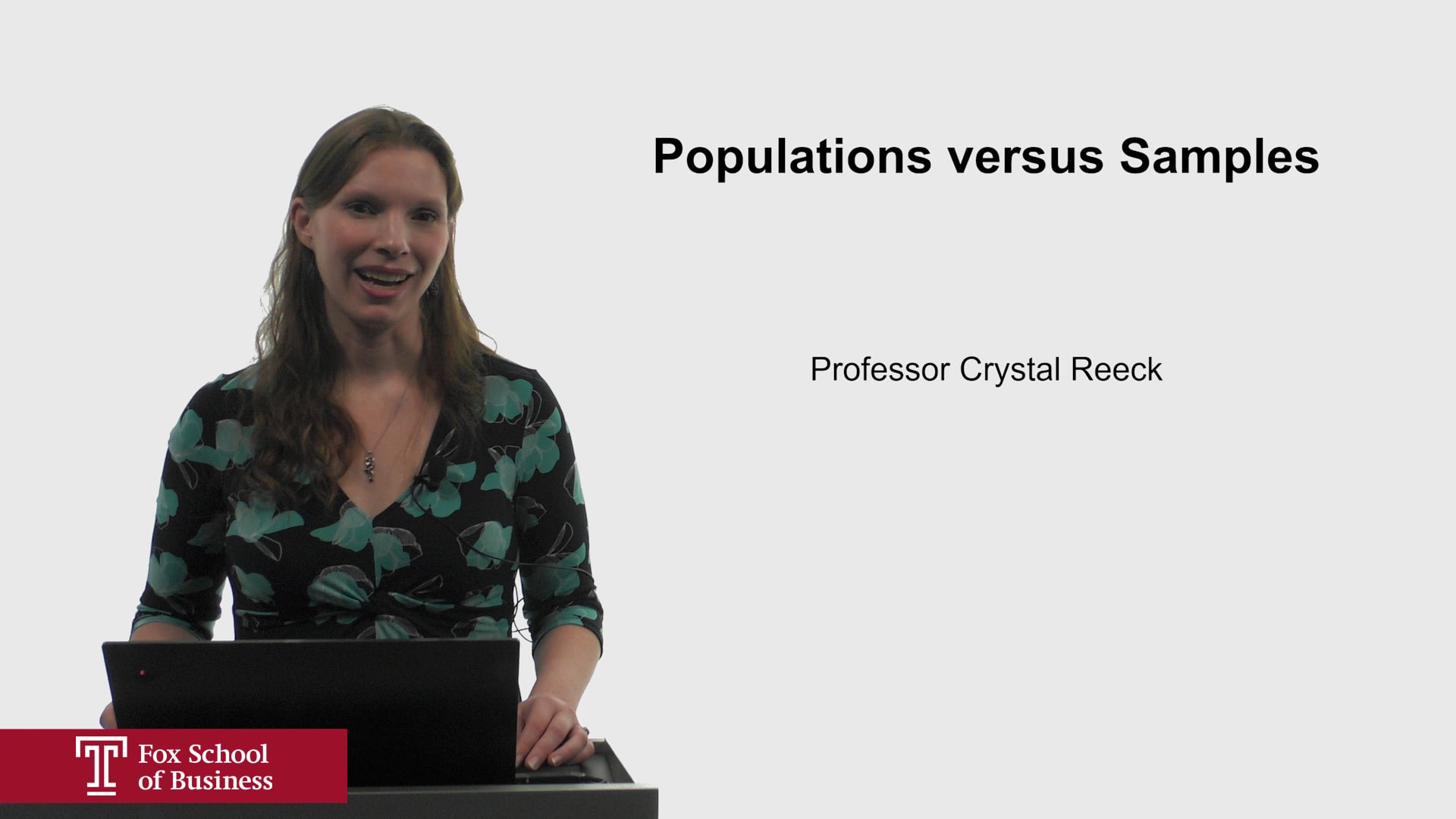 Population versus Samples