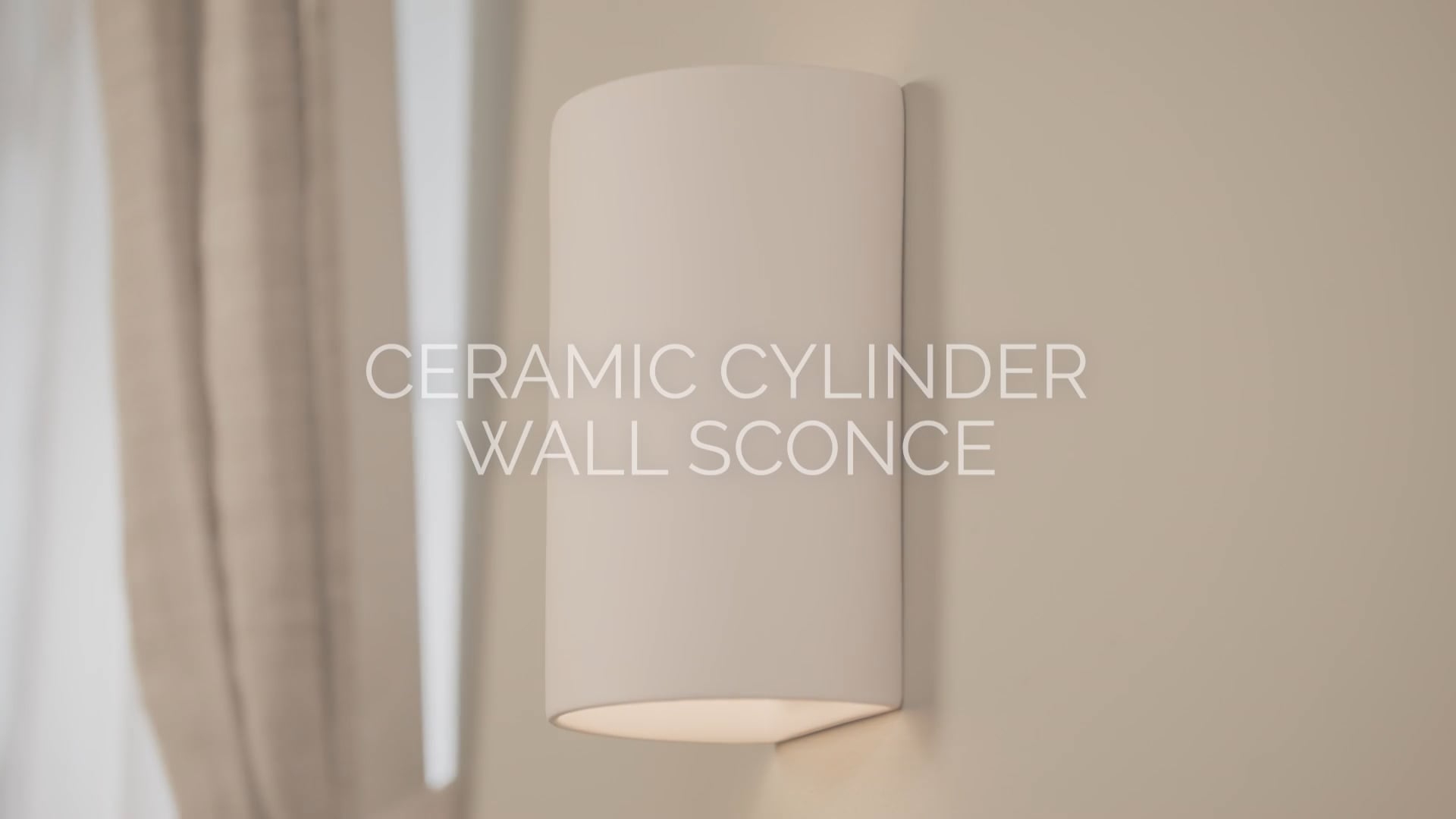 Ambiance Small Cylinder Wall Sconce, Open Top & Bottom, Reflecting Pool ...