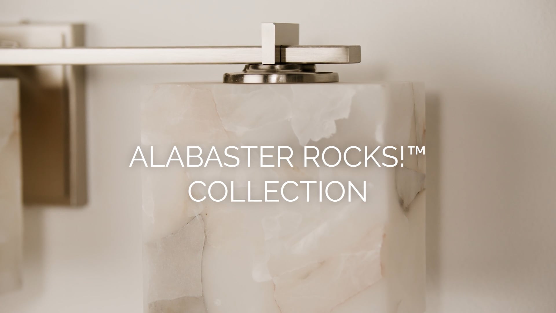 Alabaster Rocks Avalon 36" Outdoor/Indoor LED Wall Sconce, Brushed Nickel