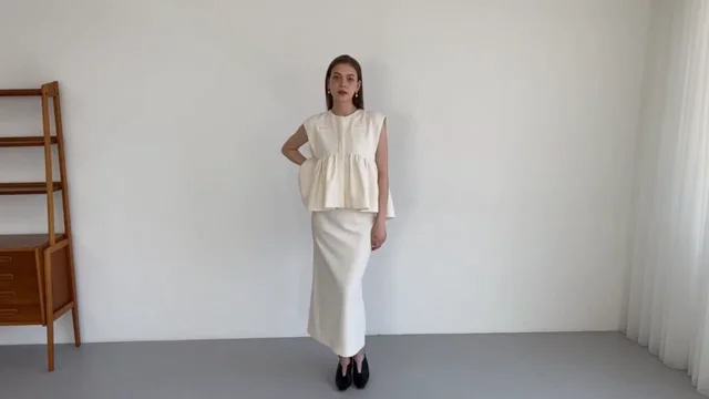 georgette peplum tops | Acka.｜ エーシーケーエー｜公式オンラインストア
