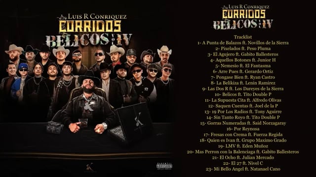 Luis R Conriquez - Corridos Belicos_ Vol. IV (Album Completo)(360P) On ...