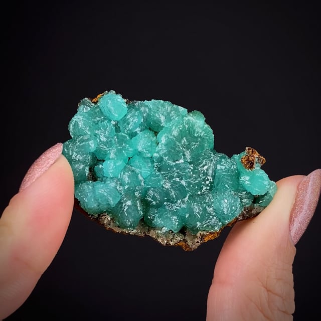 Adamite (Copper-bearing) with Aragonite