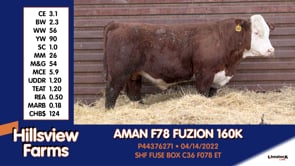 Lot #160K - AMAN F78 FUZION 160K