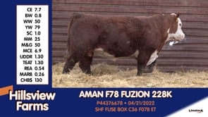 Lot #228K - AMAN F78 FUZION 228K