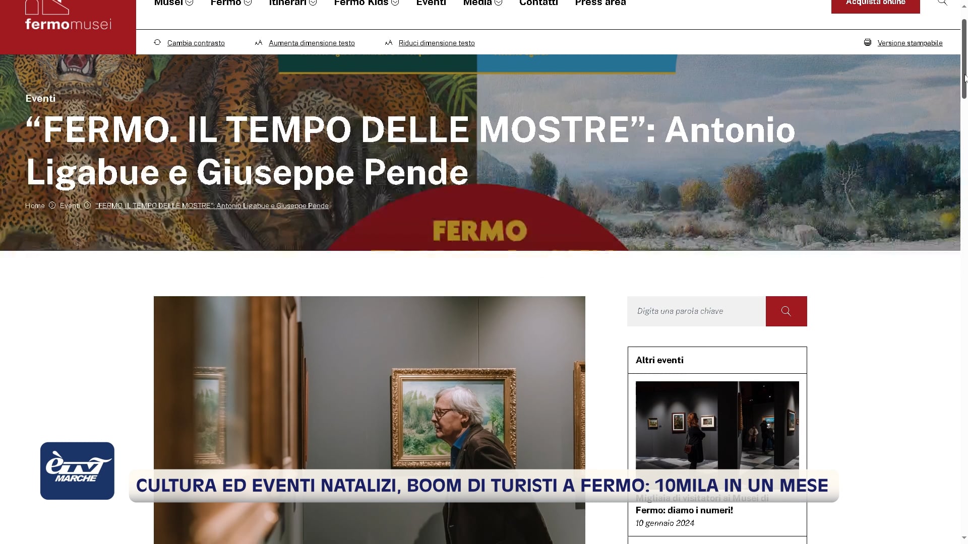 Cultura ed eventi natalizi, boom di turisti a Fermo, 10mila in un mese - VIDEO