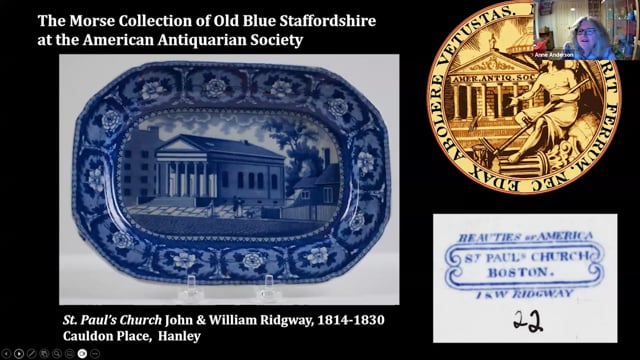 The Morse Collection of Historical ‘Old Blue’ Staffordshire at the American Antiquarian Society