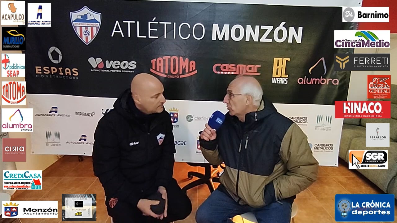 ISMAEL MARIANI (Entrenador Monzón) AT Monzón Alumbra 3-0 SD Borja  / J 16 / 3ª División