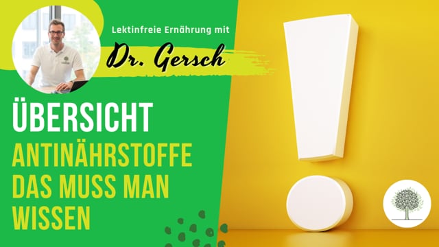 Video: Antinährstoffe: Worauf muss man achten, welche kann man ignorieren? 