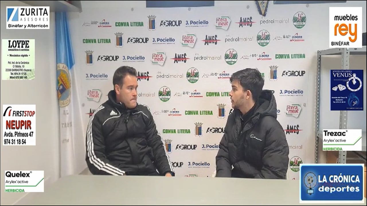 RUBEN  ZAPATER (Entrenador Epila) Tamarite 2-1 Epila / J 16 / 3ª División