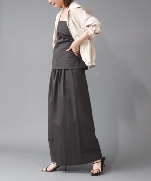 コットンナイロンフレアワイドパンツ | [公式]バビロン（BABYLONE）通販 