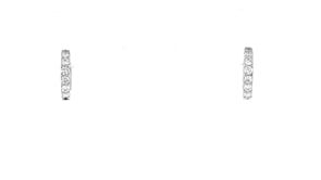 25 ct. t.w. Lab-Grown Diamond Hoop Earrings in Sterling Silver
