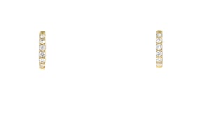 33 ct. t.w. Lab-Grown Diamond Hoop Earrings in 18kt Gold Over Sterling