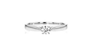 25 Carat Lab-Grown Diamond Solitaire Ring in Sterling Silver