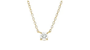 15 Carat Lab-Grown Diamond Solitaire Necklace in 18kt Gold Over Sterling