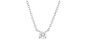 15 Carat Lab-Grown Diamond Solitaire Necklace in Sterling Silver