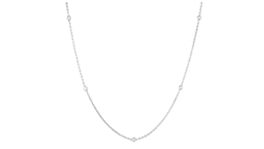 .20 ct. t.w. Lab-Grown Diamond Station Necklace in Sterling Silver