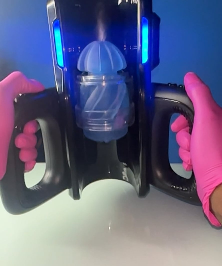 This automatic male masturbator is great. The two sleeves feel great. One  is a little tight, but with plenty lubricant. It fe