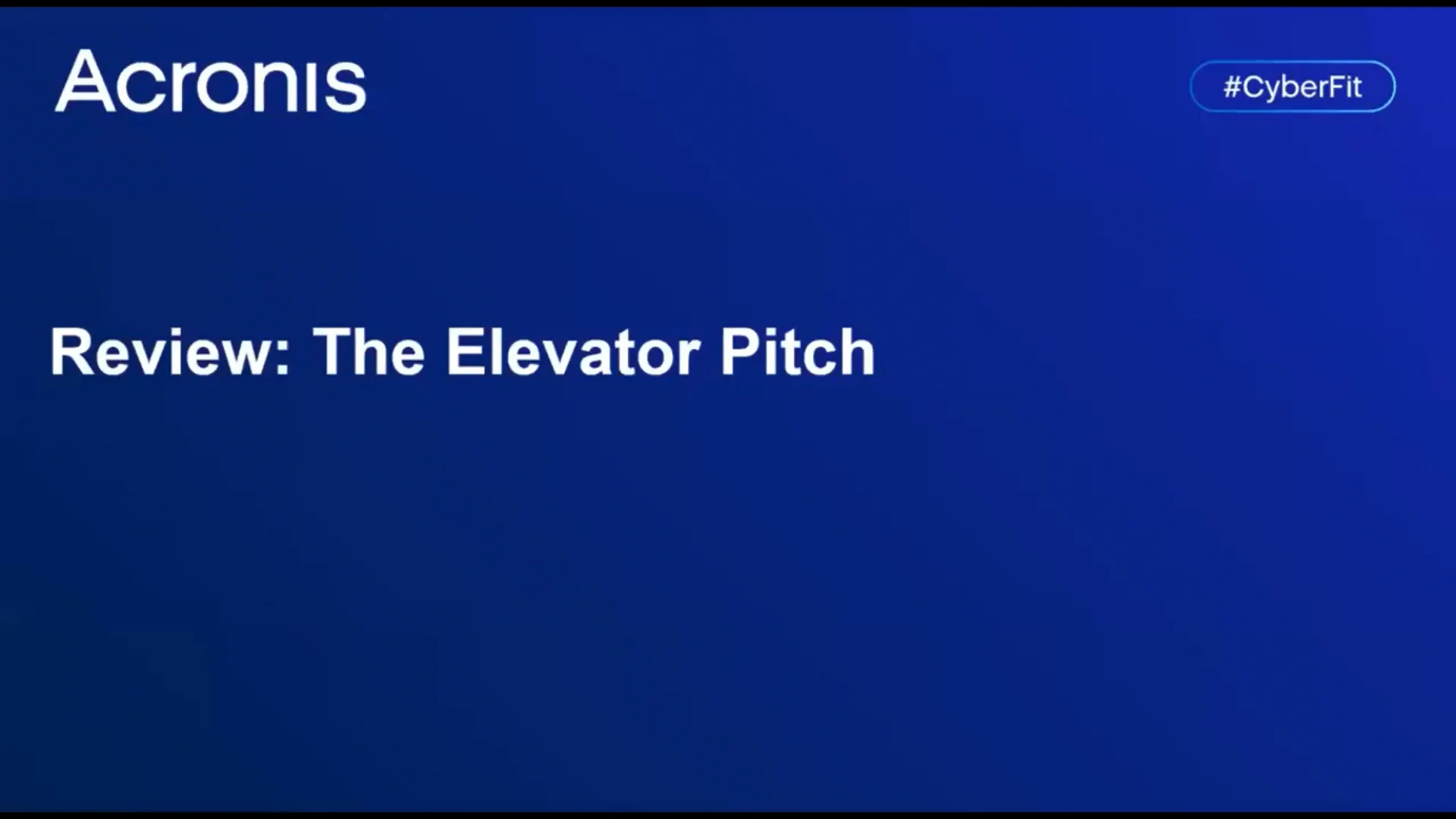 10. Review - The Elevator Pitch on Vimeo