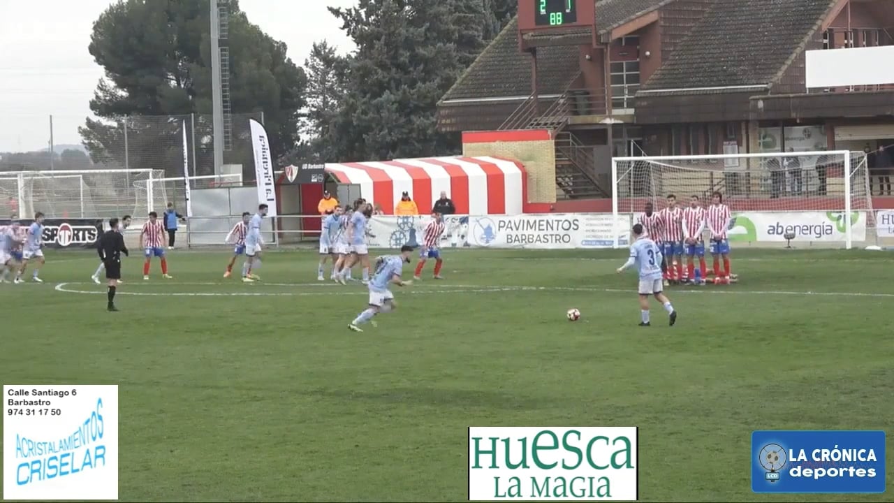 (RESUMEN Y GOLES) UD Barbastro 2-1 CD Brea / Jor. 18 - Segunda Rfef