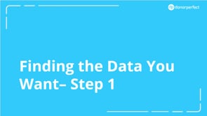 Finding the Data You Want 101
