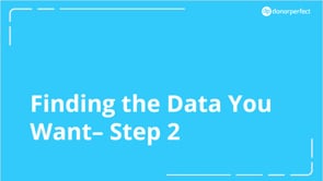 Finding the Data You Want 102