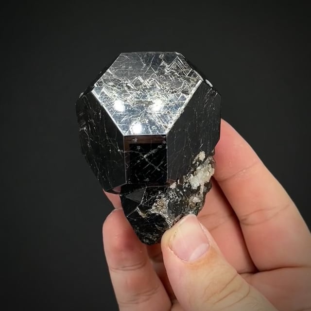 Carrollite - large cuboctohedral crystal