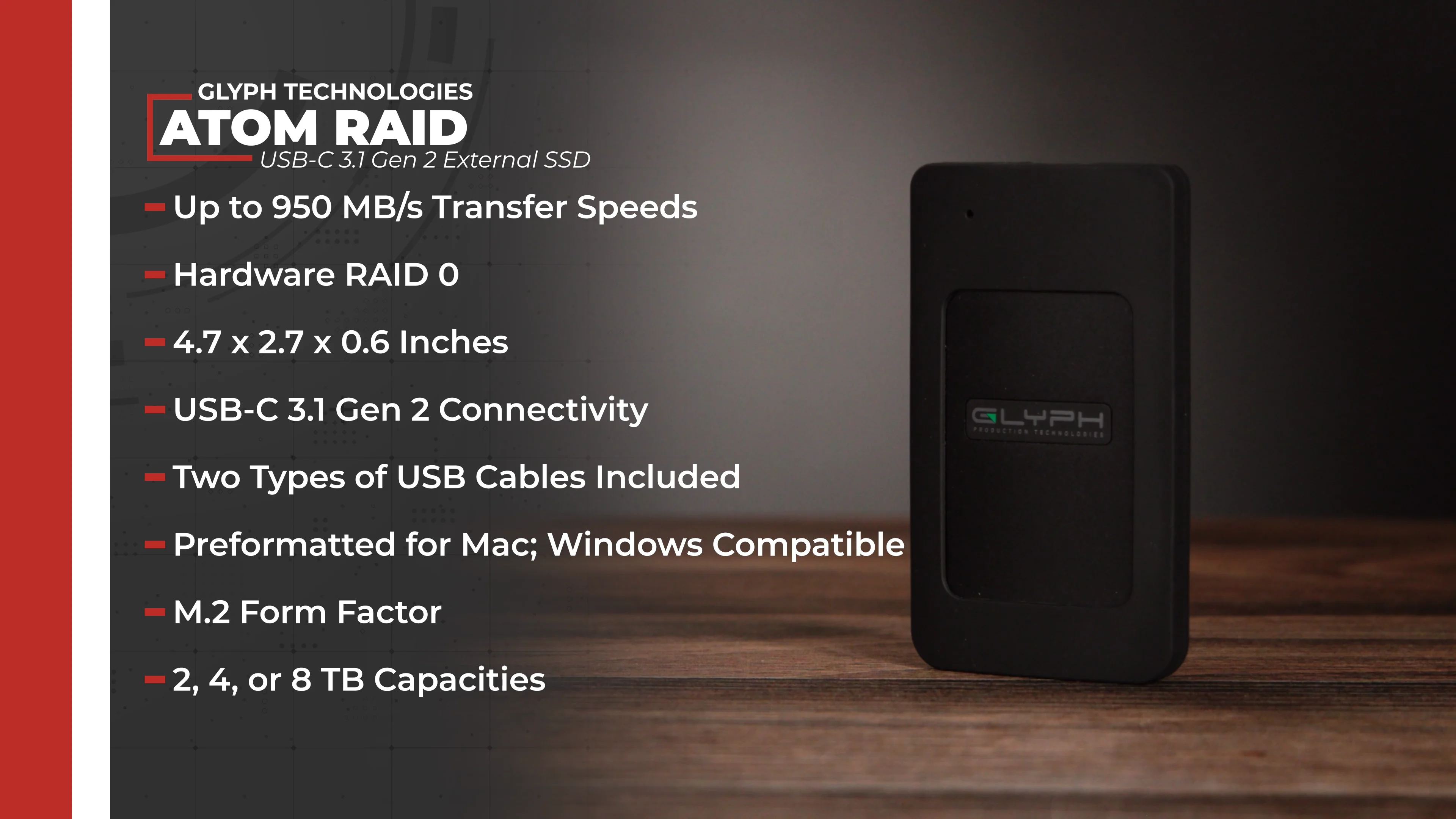 GLYPH Glyph StudioRAID 外付けハードディスク 4TB 【公式通販】