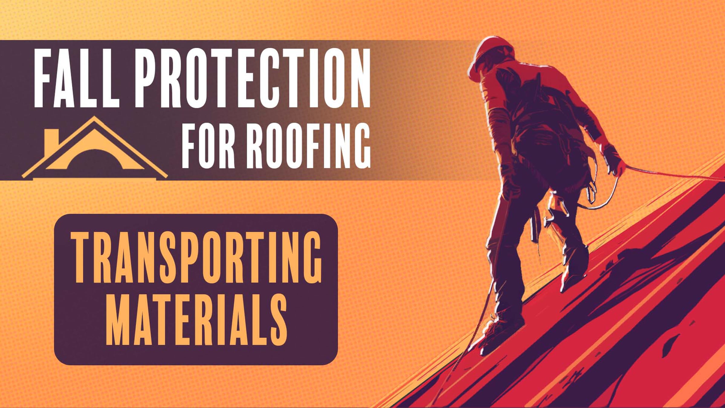 How to get materials onto a roof safely | Fall Protection for roofing ...
