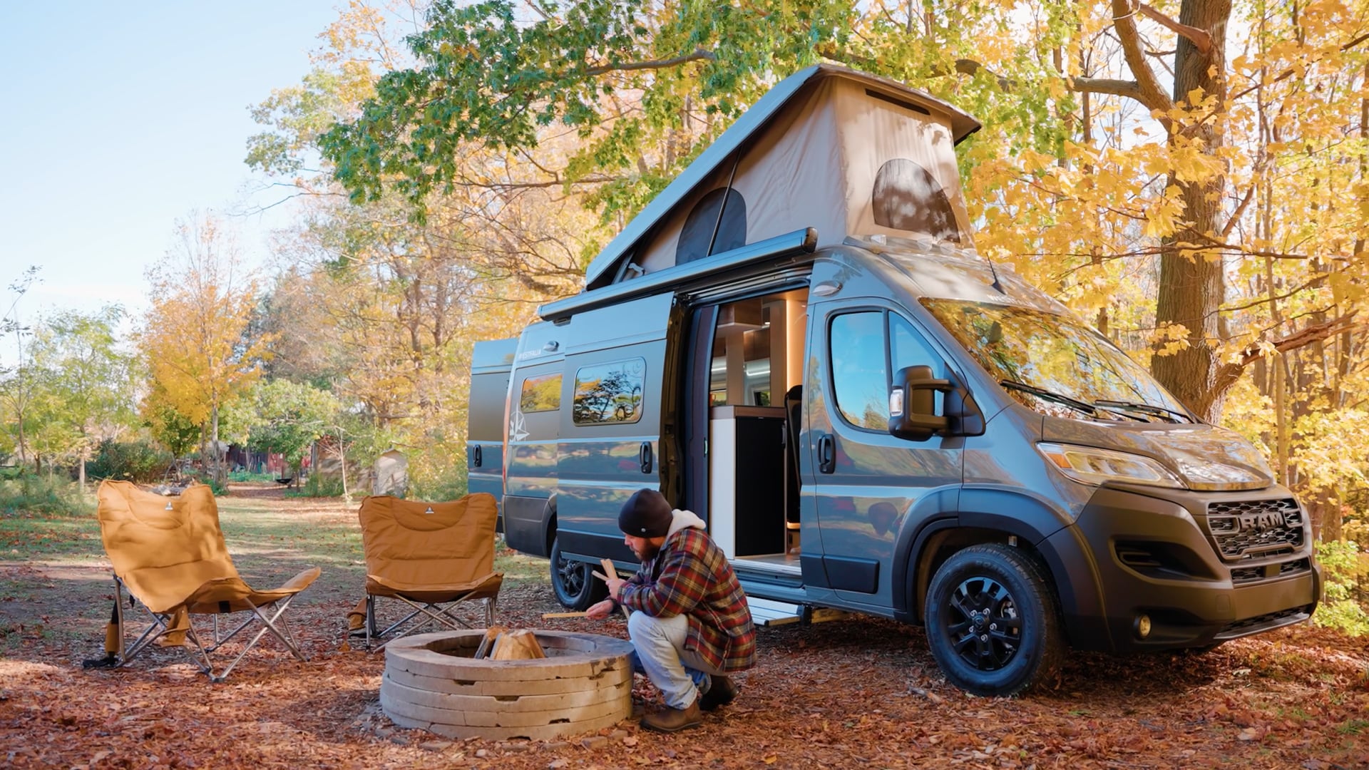 Offroad Westfalia camper van follows the compass toward the dirt, rock and  unknown