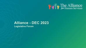 Alliance - Dec 15 Legislative Forum