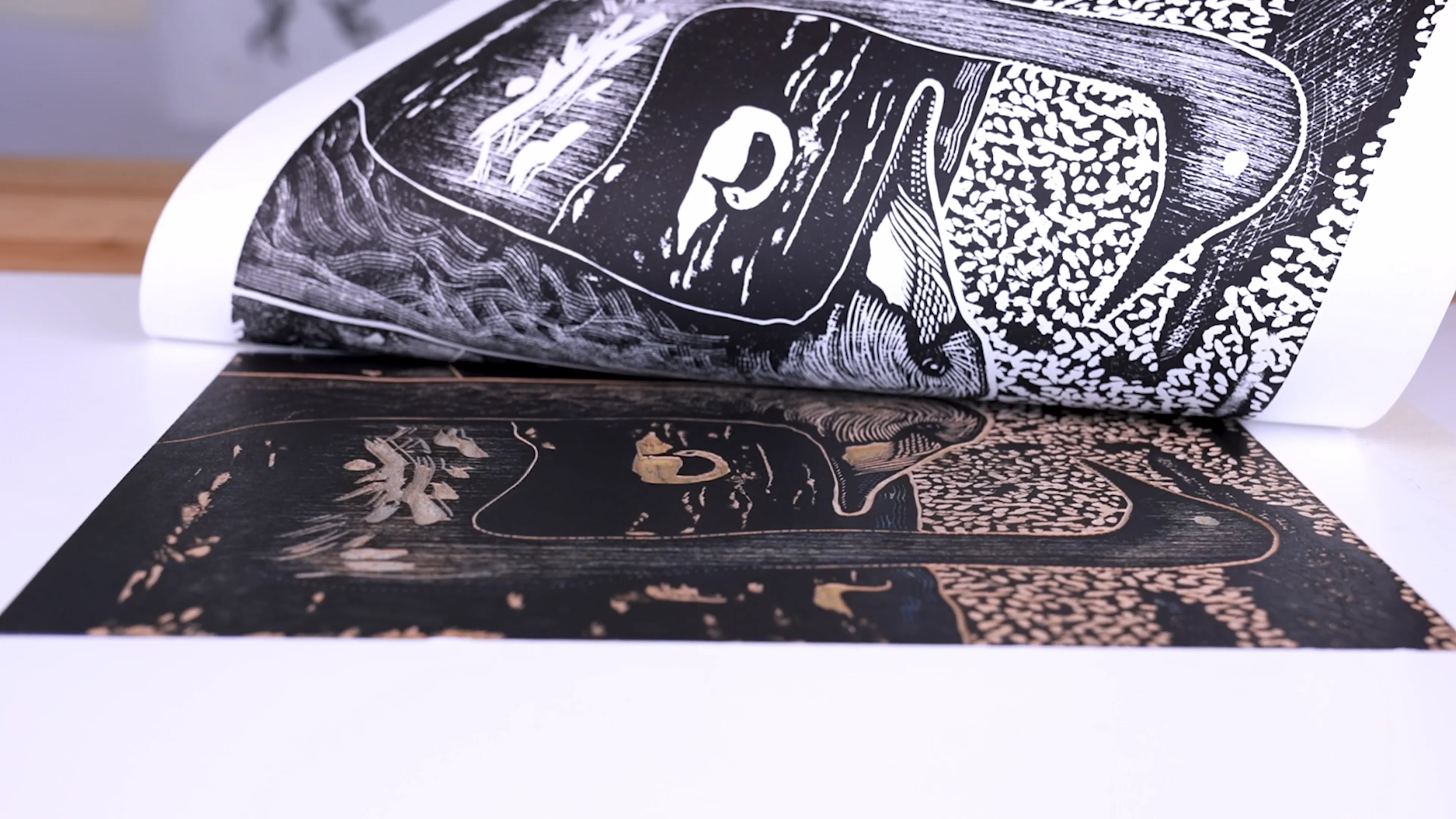 Woodblock Printmaking Online Master Class Landing - BIG INK