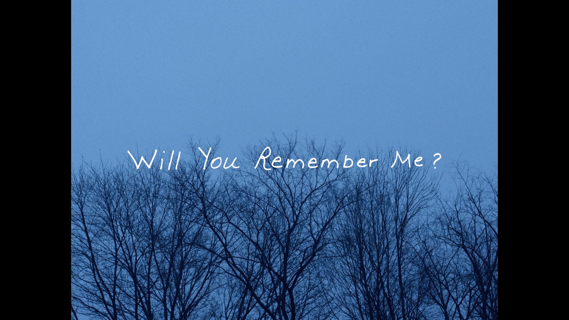 Will You Remember Me?